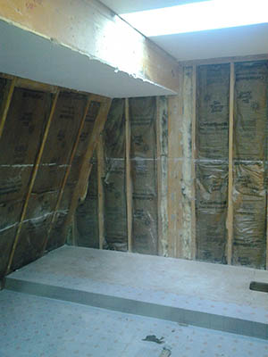 Commerical Construction Drywall Removal - before